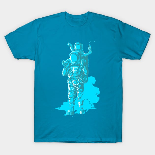 Onwards, Space Dad! T-Shirt by TheActionPixel